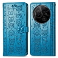 thumbnail image 4 of Funda Cartera FOXDOCK para TCL 60 NxtPaper 4G , Flip PU con Relieve de Gatos y Perros, Tarjetero y Soporte, 4 of 6