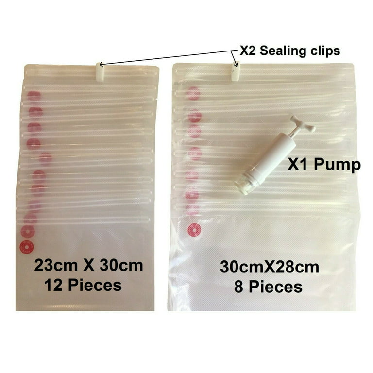 Wevac Vacuum Sealer Bags 100 Quart 8x12 Inch for Food