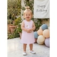 thumbnail image 4 of BemeyourBBs Toddler Baby Girl Goose Outfit Overall Dress Cute Infant Baby Girl Summer Tank Dress Casual Loose Fit Goose Duck Embroidered Crew Neck Sleeveless Dress, 4 of 9