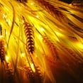 thumbnail image 3 of Luces solares de flores decorativas para exteriores, paquete de 2 luces solares de estaca para jardín, luces LED solares con orejas de trigo, decoraciones impermeables, 3 of 5
