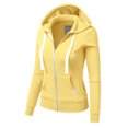 thumbnail image 2 of Doublju Women's Lightweight Pocket Zip-Up Hoodie Jacket for Women with Plus Size, 2 of 4