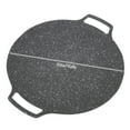 thumbnail image 2 of EIGTHTAIL Korean Bbq Grill  Grill Pan  Korean BBQ Plate Barbecue Grill Non Stick Circular Frying Pan for Home Outdoor Stove Gas model 36cm, 2 of 9