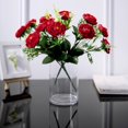 thumbnail image 6 of Efavormart 4 Bushes - 12" Red Peony Flower Bouquet - Artificial Arrangements With Realistic Soft Texture - Perfect for Table, Wedding Ceremonies, Party, Event, Centerpieces, Vases, Backdrops, 6 of 11