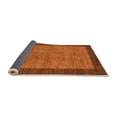 thumbnail image 2 of Ahgly Company Indoor Round Abstract Orange Modern Area Rugs, 5' Round, 2 of 4