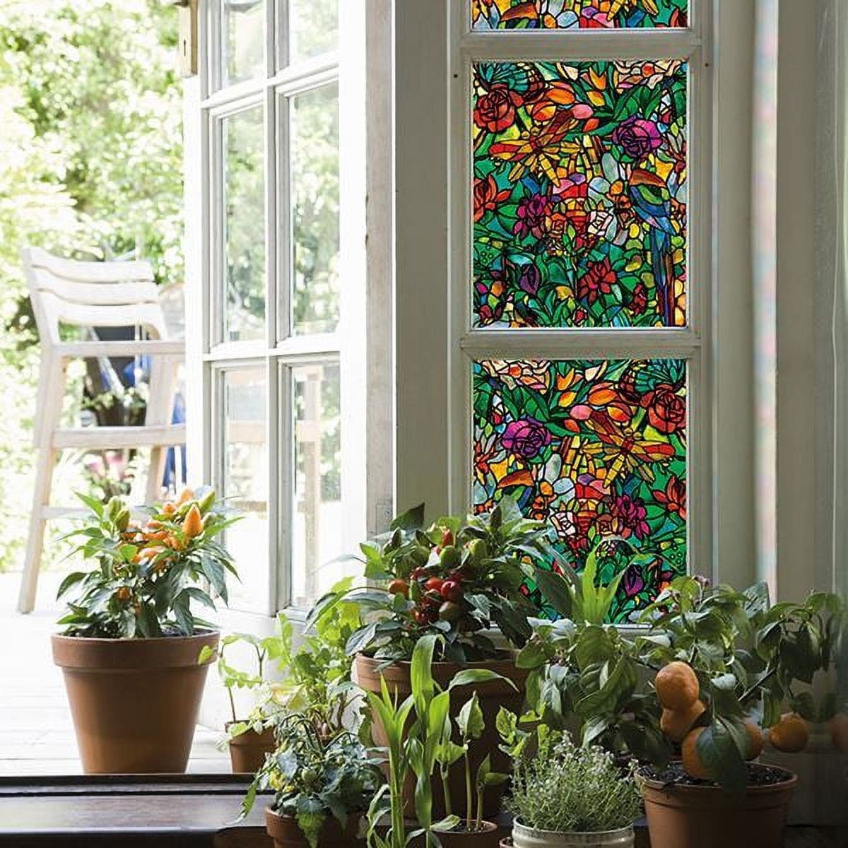 DC Fix Spring Chapel Window Film Set of 2