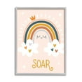 thumbnail image 4 of Stupell Industries Casual Soar Calligraphy Smiling Rainbow Hearts Stars Graphic Art Gray Framed Art Print Wall Art, Design by Ilis Aviles, 4 of 5