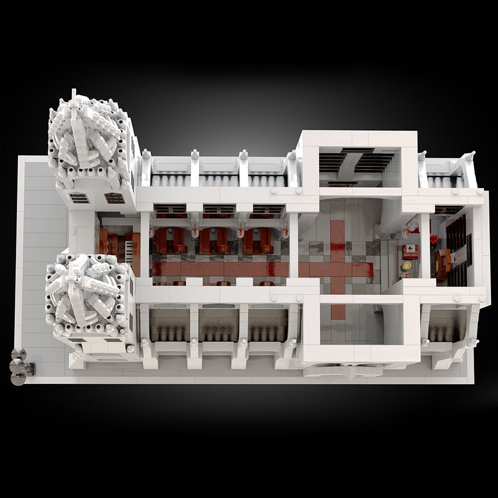 Gothic Cathedral Modular Building Blocks Set City MOC DIY Model Bricks Toys Gift
