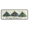 thumbnail image 1 of 2 Piece Christmas Plaid Kitchen Rug Sets Christmas Snowflake Gnomes Short Kitchen Floor Mat Absobent Rugs for Kitchen Floorfor Cook Home Decor (47x17+30x17 Inches), 1 of 1