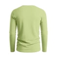 thumbnail image 5 of Men's Casual Solid Color V Neck Pullover Shirt Faddish Long Sleeve Soft Casual Basic T Shirts Lightweight Slim Fit Sports Shirt, 5 of 7