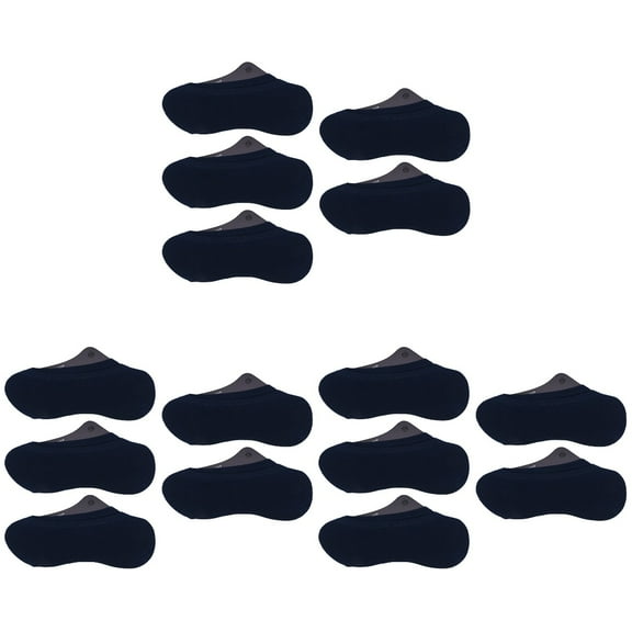 CIMAXIC Cimaxic Navy No Show Socks for Men with Anti-Slip Heel 15Pairs