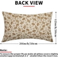 thumbnail image 4 of Vintage Flower Pillow Covers 18x18 Set of 2 Rustic Cute Small Floral Black Brown Old Style Decorative Throw Pillows Outdoor PillowCase Farmhouse Linen Cushion Case Decor for Home Sofa Couch Bed, 4 of 6