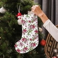 thumbnail image 5 of Lsque Lilies Flowers Pattern 18 Inch Christmas Stockings, Festive Holiday Stocking for Christmas Decorations Holiday Decor, 5 of 7