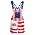 thumbnail image 5 of Girls Rompers Lively Patriotic Print Sleeveless Square Neck Kids Minimalist Strap Short Jumpsuit Trendy Summer Outfit, 5 of 5