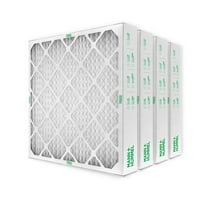20x25x4 MERV 8 Pleated AC Furnace Air Filters. 4 Pack