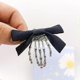 thumbnail image 3 of 2Pcs Halloween Skeleton Claws Hair Clips Cute Skull Hand Hair Clip with Bowknot Halloween Claw Hairpin for Girls Halloween Party Cosplay, 3 of 5