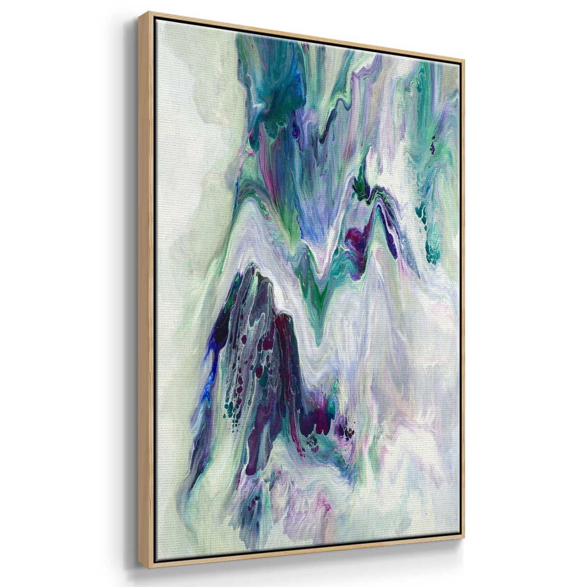 Wild River Framed Premium Gallery Wrapped Canvas - Ready to Hang - 27 x 41 - Natural Wood Floating Frame