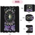 thumbnail image 3 of Funny Skull 4PCS Shower Curtain Sets-Gothic Horror Bathroom Set Accessories with Non-Slip Rug,Toilet Lid Cover, Bath Mat,12 Hooks-72x72in-Retro Skeletons Curtains-Home Decor Women Men Gifts, 3 of 6