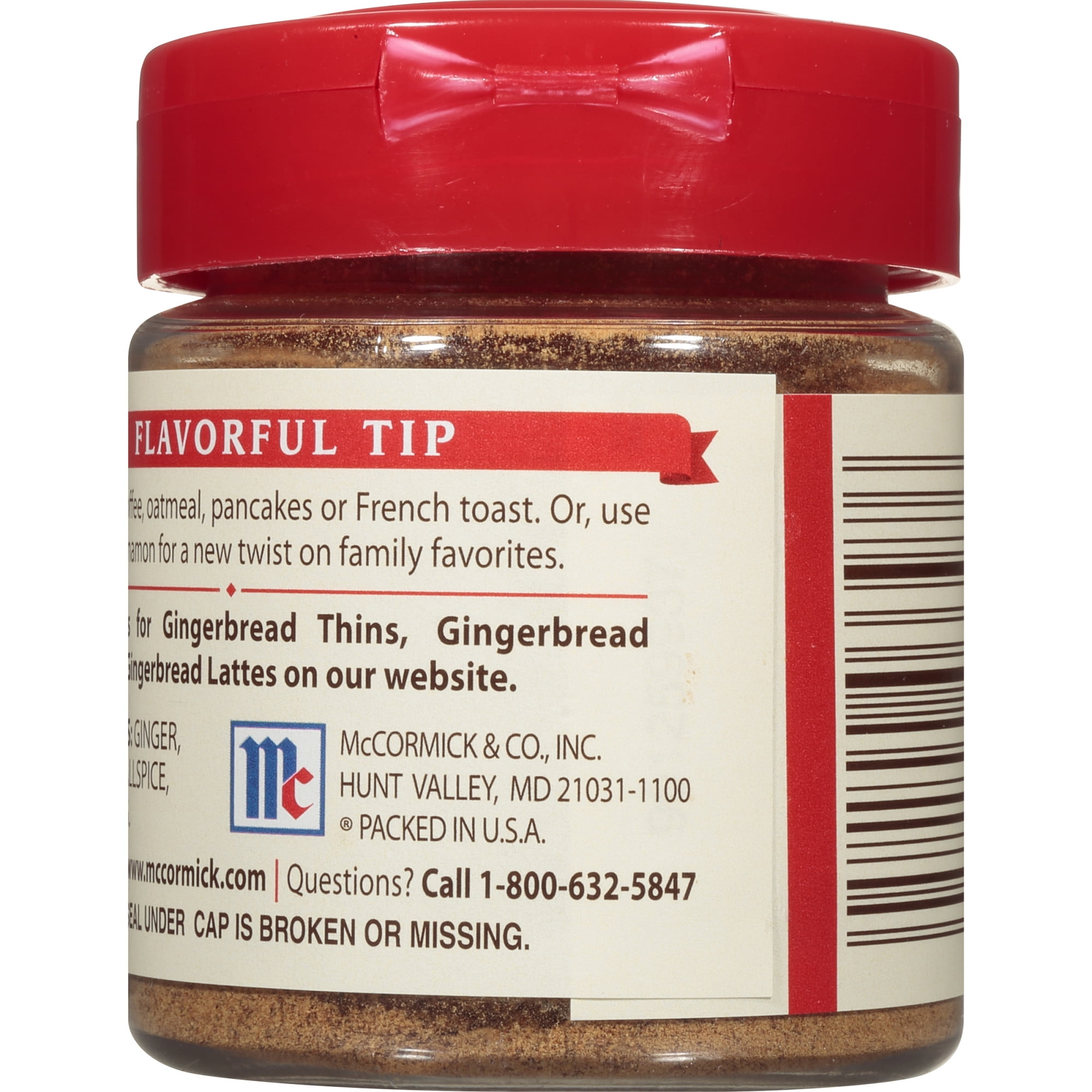McCormick Gingerbread Spice, 0.8 oz 52100033976 eBay