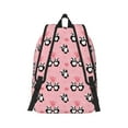 thumbnail image 2 of Bixox Valentine'S Day Panda Printing Canvas Backpack Lightweight Casual Travel Backpack School Backpack Fits 15.6 Inch Notebook, 2 of 5