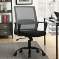 thumbnail image 4 of Home Office Chair Mesh Office Chair Desk Chair Task Chair Computer Chair Rolling Chair with Arms for Home Office, Grey, 4 of 10