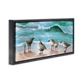thumbnail image 3 of Stupell Industries Traditional Sandpipers Along Beach Shore Black Floating Frame Canvas Art, 25 x 11, by Christine Reichow, 3 of 8