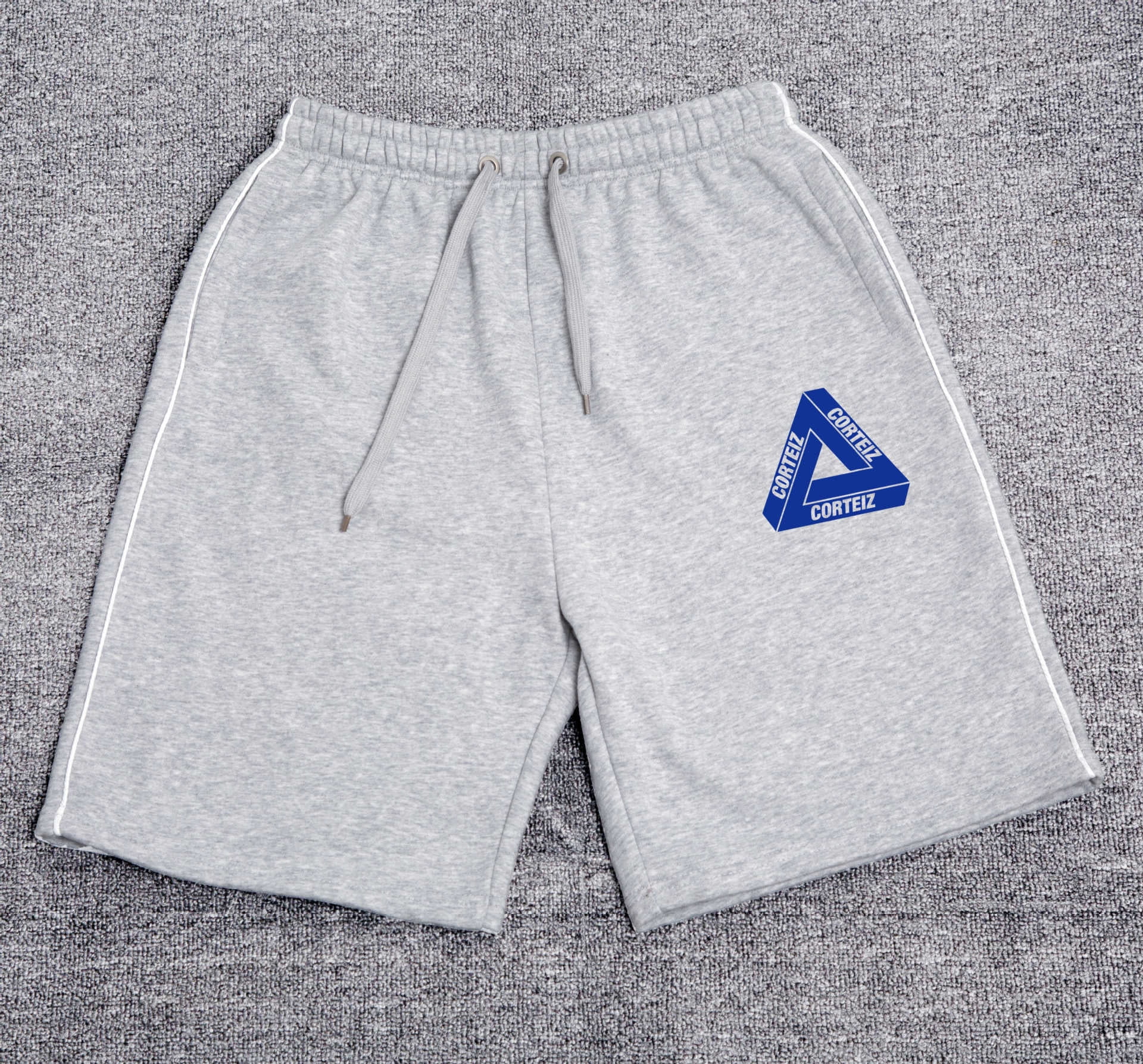 Corteiz short Alcatraz shorts ship print shorts trend hip-hop