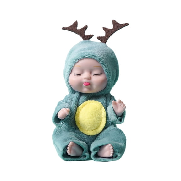 6 Inch Mini Dolls Lifelike Realistic Tiny Dolls with Animal Clothes, for 3 Easter Graduation Birthday(Lovely Style),5.9*1.96 inch.