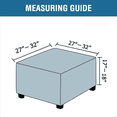 thumbnail image 2 of LNGOOR Square Ottoman Covers Ottoman Slipcovers Folding Storage Stool Furniture Protector Form Fit with Elastic Bottom  Stretch High Spandex Small Checks Jacquard Fabric Brown XL 35”- 44”, 2 of 6