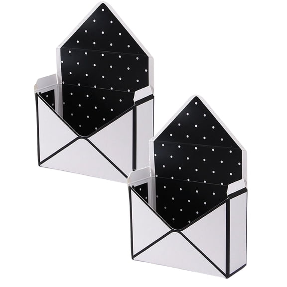 2 Pcs!! Shiogb Valentine Envelope Boxes,Bouquet Gift Box, Bouquet Envelope-Style Folding Handled Box, Perfect for Occasions Like Valentine's Day, Proposals, Weddings, Birthdays, A
