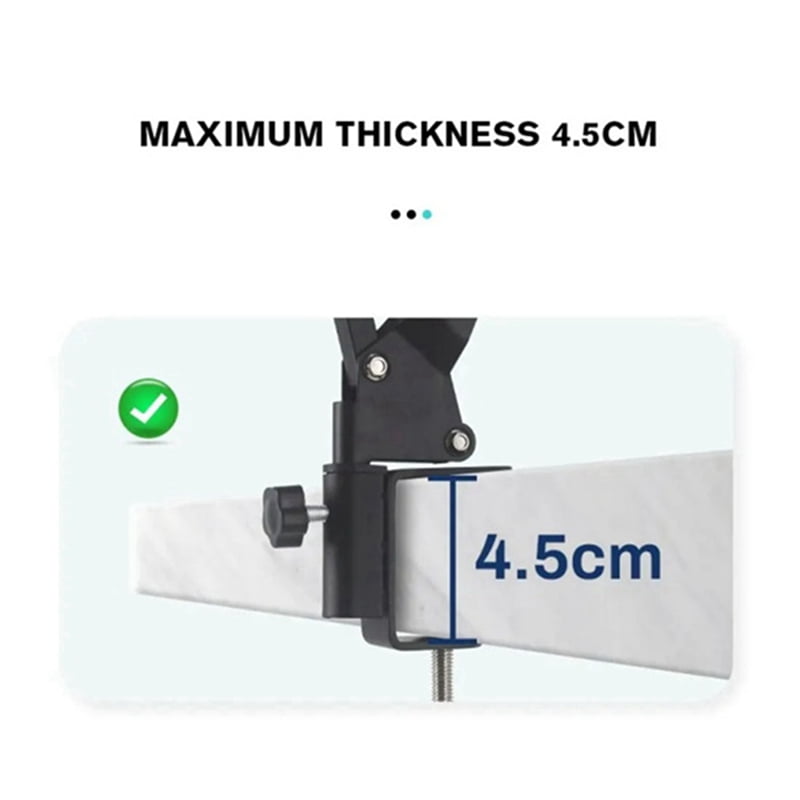 USB Condenser Microphone RGB Esports Game Call Recording Condenser Mic with Metal Boom Stand Mic for Studio Recording A