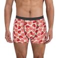 thumbnail image 2 of Goofa Cute Strawberry Printed Men's Boxer Briefs Underwear, Moisture-Wicking Underwear, Trunk,Soft and Breathable Cotton Underwear-Small, 2 of 9