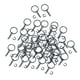 thumbnail image 2 of 100 Uds llavero con anilla dividida llaveros de Metal con conector de cadena de eslabones regalo anillo de salto abierto llaveros en para dijes negro, 2 of 8