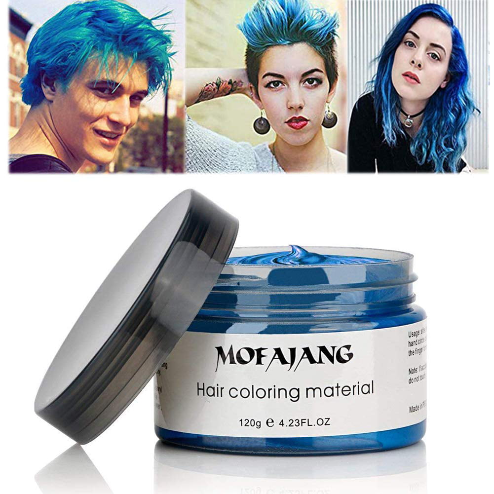 MOFAJANG Hair Coloring Dye Wax, Blue Instant Hair Wax, Temporary Hairstyle  Cream  oz, Hair Pomades, Natural Hairstyle Wax for Men and Women Party  Cosplay | Walmart Canada