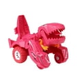 thumbnail image 2 of Ke1Clo Transforming Dinosaur Car Toy under $5! Pull Back Race Car with Dino Figure for Boys Girls Birthday Gift No Batteries Needed (Pink), 2 of 7