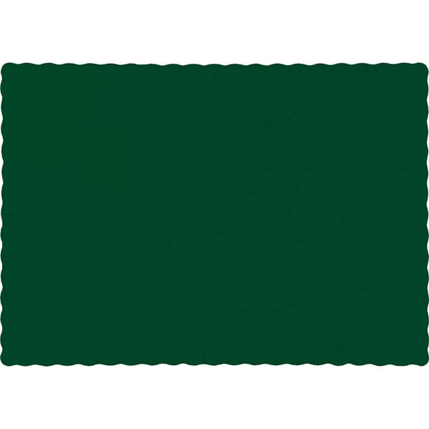 Creative Converting Hunter Green Placemats, 50Pack