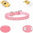 thumbnail image 4 of Miaocao Pink Rhinestone Dog Collars for Small Dogs, Pretty Bling Diamond Puppy Collar Crystal Sparkly Glitter Jewel Girls Cat Collars for XXS Xs Small Medium Pet Female Dogs Kitten, 4 of 6