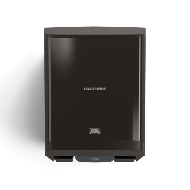 COASTWIDE AutoCut Hardwound Paper Towel Dispenser, Black CWJMHTBCC