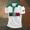 thumbnail image 2 of CONZONE Mens Polo Shirts Short Sleeve Buttons Shirts for Men Crew Neck Mexican Graphic Casual Summer Tee Tops, 2 of 3