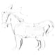 thumbnail image 1 of Escultura de caballo de cristal de pie: Figura decorativa de caballo transparente para el hogar - Símbolo de pasión y vitalidad para negocios o familia, 1 of 7