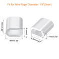 thumbnail image 2 of Unique Bargains 100 Pack Aluminum Crimping Loop Sleeve for 1/8' Diameter Wire Rope, Oval Aluminum Wire Rope Sleeve, 2 of 6