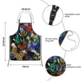 thumbnail image 3 of Multicolor Butterfly Group Pattern Kids Aprons for Girls and Boys,Adjustable Neck Strap Toddler Aprons for Kids Cooking Baking, 3 of 6