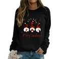 thumbnail image 6 of Tiqkatyck Sweatshirt for Women, Women's Dwarf Print Long Sleeve Casual Pullover, Sweatshirt for Women, Tops for Women Trendy, Casual Tops for WomenBlack S, 6 of 6