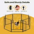 Naipo Dog Playpen Indoor&Outdoor, 8 Panel 32" Heavy Duty Dog Fence, Pet