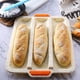 thumbnail image 3 of Hornear Baguette, Molde Para Baguette De Silicona Antiadherente De 3 Cavidades, Bandeja Para Hornear Pan Para Pan Francés Sweethay HA042326-01, 3 of 6