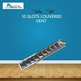 thumbnail image 2 of MARINE CITY 10-Slot Louvered Vent, 304 Grade Stainless Steel, Corrosion-Resistant with Mirror Finish, 20-13/16  4-7/16  1-1/2 Inches for Boats, Yachts, and Marine Pack of 4, 2 of 7