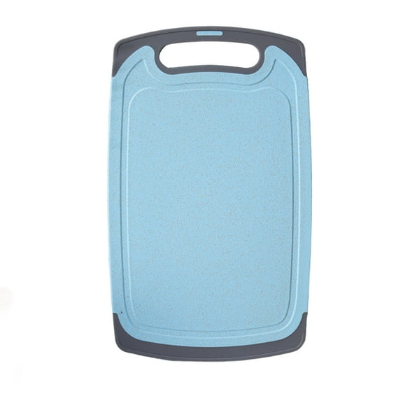 Uutvmp Plastic Cutting Boards for Kitchen Double-Sided Design, Large Cutting Board for Meat Easy Grip Handle Strong Quality, Food Prep Board Food Grade Firm Non-slip with Grinding Area