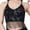 Black, variant on Belly Dance Tassel Crop Top Sequin Halter Neck Glitter Polyester Adjustable Backless for Stage Dancers