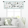 thumbnail image 5 of Laundry Room Curtain Valance 54W x 18H Rod Pocket Cute Cartoon Modern Cartoon Line Washing Window Treatment for Living Room Bedroom Bathroom Laundry, 5 of 6