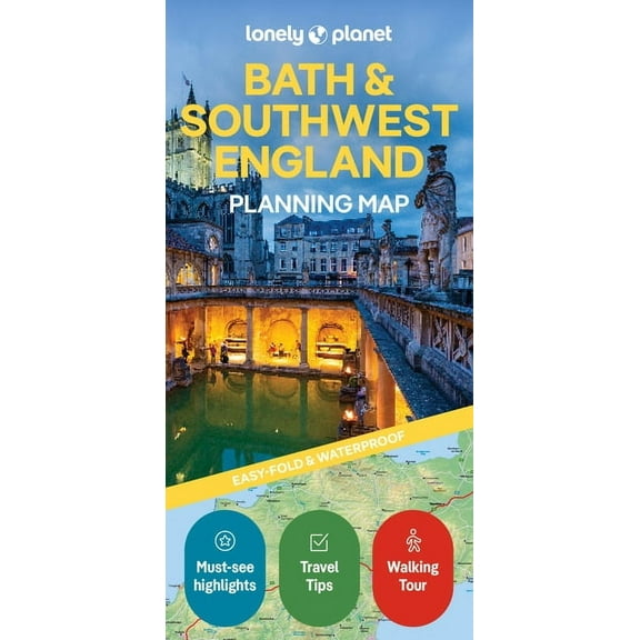 Map Lonely Planet Bath & Southwest England Planning Map, (Paperback)