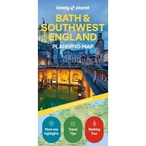 Map Lonely Planet Bath & Southwest England Planning Map, (Paperback)